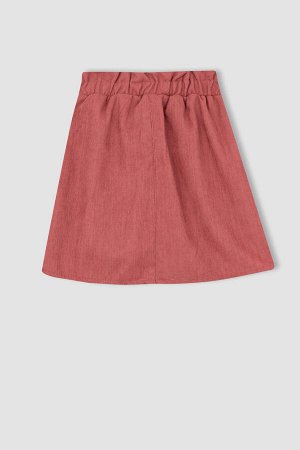 Бархатная юбка для девочек Paperbag