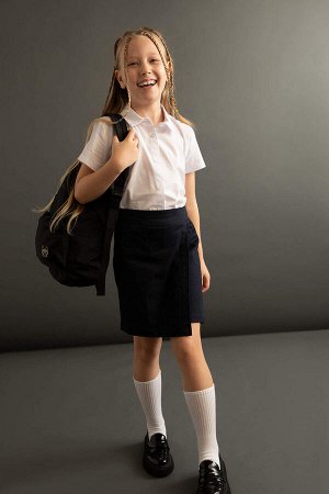 Короткая юбка с эластичной талией для девочек