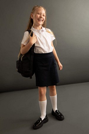 Короткая юбка с эластичной талией для девочек