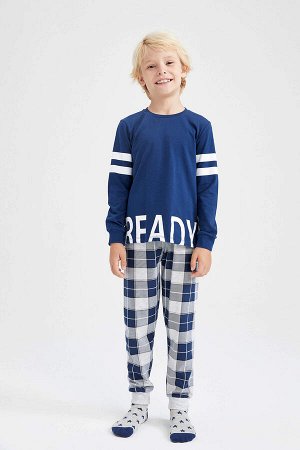 Пижамный комплект с длинными рукавами для мальчика