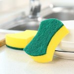 Губки для мытья посуды (3шт), цвет зеленый/желтый