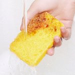 Губка крупноячеистая, цвет желтый