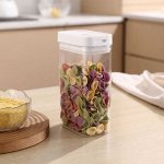 Контейнер для хранения сыпучих продуктов, с крышкой, 1200 мл