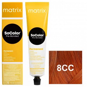 MATRIX Краситель перманентный яркие оттенки, 8CC светлый блондин  глубокий медный - 8.44, 90 мл