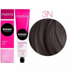 Matrix Socolor, Матрикс Соколор краска для волос аммиачная 3N темный шатен, 90 мл