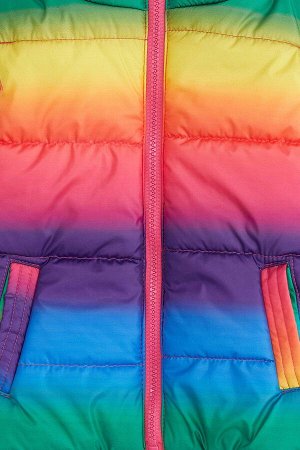 Надувной жилет цвета радуги для девочки