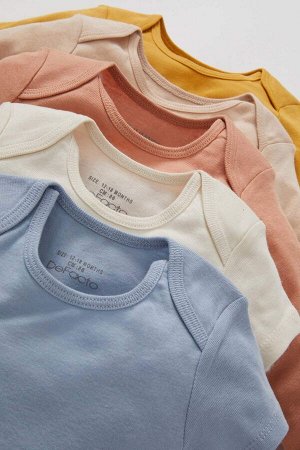 Baby Boy Crew Neck New Born Ribber 5 шт. Корпус с застежкой-молнией