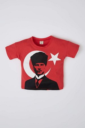 Хлопковая футболка с принтом Atat_rk для мальчика 29 октября