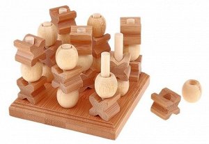 Игра Трехмерные Крестики-Нолики (бамбук)