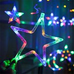 Светодиодный занавес - Звёзды 240х80см. Разноцветное свечение