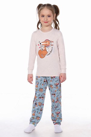 Пижама с брюками для девочки Лисы-сканди арт. ПД-002-030