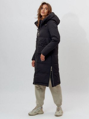 MTFORCE Пальто утепленное женское зимние черного цвета 112253Ch