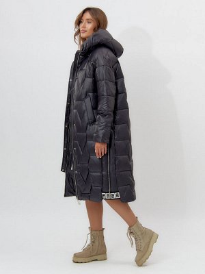 MTFORCE Пальто утепленное женское зимние черного цвета 11373Ch