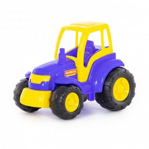 Трактор Игрушка выполнена из яркого высококачественного пластика. У модели есть вместительная кабина, большие колеса. Игрушка предназначена для детей от 3 лет.Размер (ДхШхВ) мм - 360 x 225 x 260Цвет э