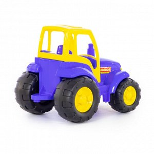 Трактор Игрушка выполнена из яркого высококачественного пластика. У модели есть вместительная кабина, большие колеса. Игрушка предназначена для детей от 3 лет.Размер (ДхШхВ) мм - 360 x 225 x 260Цвет э