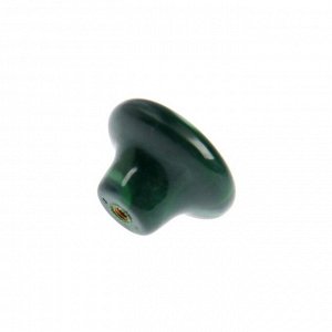 Ручка-кнопка CAPPIO, d=33 мм, акрил, цвет зеленый
