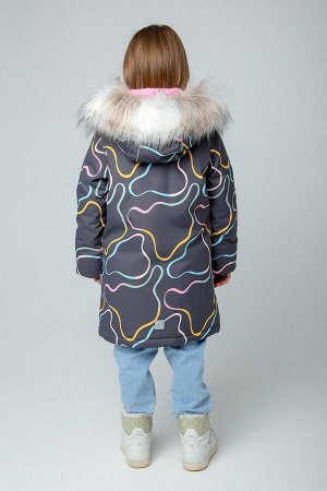 Пальто(Осень-Зима)+girls (черный жемчуг, цветные ленточки)