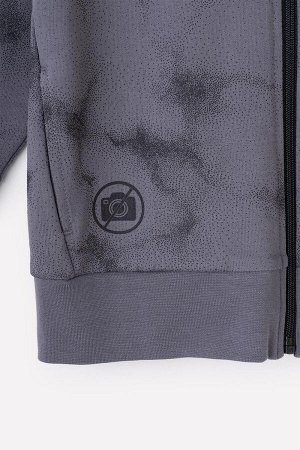 Куртка для мальчика Crockid КР 301876 серая дымка, гранжевая текстура к348