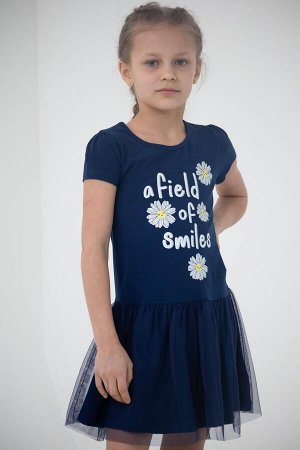 Платье для девочки Сherubino CSKG 63081-41-311 Темно-синий