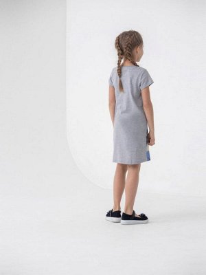 Платье для девочки Сherubino CSKG 63092-11-314 Светло-серый меланж