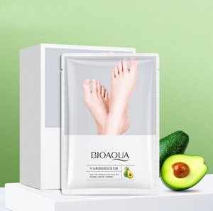 Восстанавливающая маска-носочки для ног с маслом авокадо BIOAQUA, 35 г