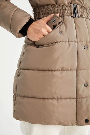 Теплоизолированное водонепроницаемое надувное пальто с капюшоном Parka