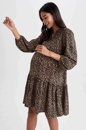 Мини-платье стандартной посадки для беременных