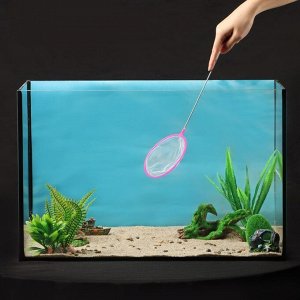 Сачок аквариумный круглый, 35 см, ?11,5 см, микс цветов