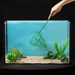 Сачок аквариумный 15 см, зелёный