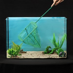 Сачок аквариумный 22 см, зелёный