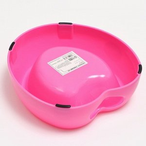 Миска "Сердце" 20,5 х 19 х 6 см, розовая