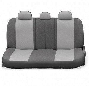 Чехлы на сиденья "AUTOPROFI COMFORT" COM-1105H D.GY/L.GY (M), 9 предметов, темно-серый/светло-серый