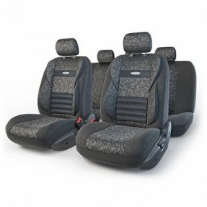 Чехлы на сиденья "AUTOPROFI COMFORT COMBO" CMB-1105 ANTHRACITE (M), 11 предметов, Антрацит, черно-серый