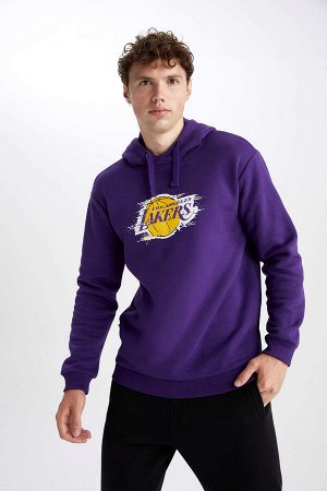 Толстовка свободного кроя Defacto Fit NBA Los Angeles Lakers Licensed