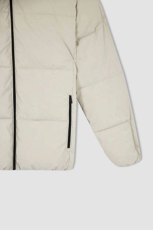 Надувное пальто Slim Fit с воротником-стойкой