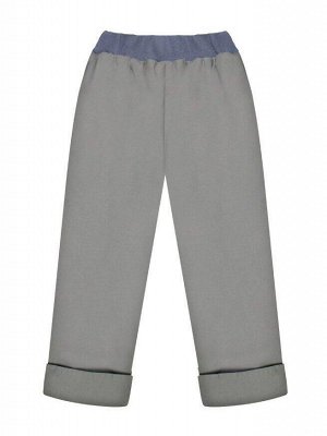 Теплые брюки для мальчика Цвет: серый