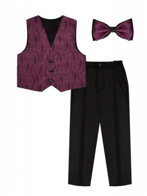 Комплект нарядный для мальчика ассортимент,рост 104 Цвет: лиловый+черный