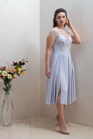 Платье / Condra 4297 серо-голубой