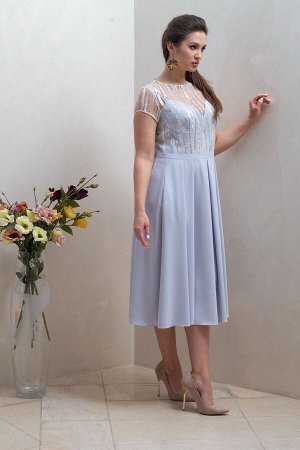 Платье / Condra 4297 серо-голубой