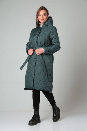 Пальто / Modema м.1024/4 темно-зеленый