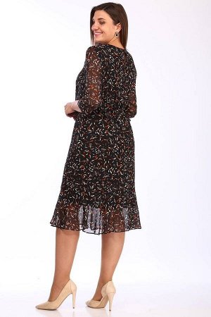 Платье / Lady Style Classic 2031/1 черный_принт