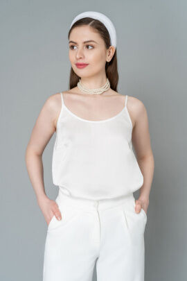 Блуза / Elema 2К-7812-2-164 белый
