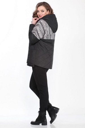 Куртка Рост: 164 Состав: 100% полиэстер Комплектация курткаКуртка женская прямого силуэта на синтепоне на подкладке,с капюшоном. Застежка центральная на молнию. Полочка и спинка на кокетке из отделочн