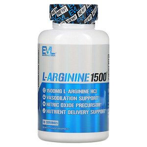 EVLution Nutrition L-аргинин 1500, 100 капсул