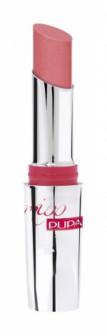 Pupa 00245101 Помада с эффектом блеска Miss Pupa №101 Nude Rose