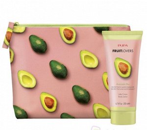 Pupa 0B2T02A001 Набор для тела Fruit Lovers №2 Avocado Bio (body lotion 200мл + косметичка) в коробке