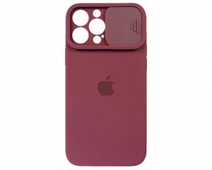 Чехол iPhone 13 Pro Max Protect Cam, с яблоком, фиолетовый