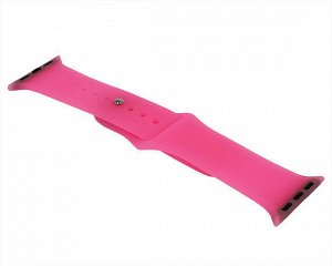 Ремешок Watch Series 38mm/40mm/41mm силиконовый pink luminous, SM #KZ02 (светятся в темноте)