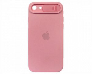 Чехол iPhone 7/8/SE 2020/SE 2022 Protect Cam, с яблоком, розовый