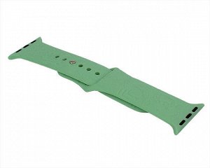 Ремешок Watch Series 38mm/40mm carvine silicone, зеленый #2